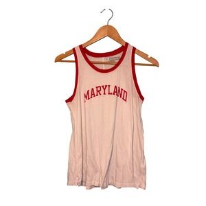 Redshirt University of Maryland UMD Logo Graphic Tank Top Tee M